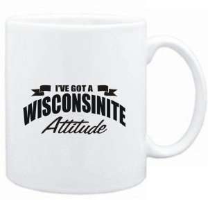  Mug White  Wisconsinite ATTITUDE  Usa States Sports 