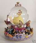 Disney Beauty and the Beast Musical Snowglobe Base Rotates Be Our 
