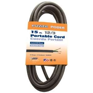   Cable 09609 12/3 Bulk Wire, 25 Amp 12 Gauge 15 Feet