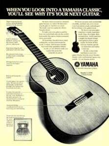 1977 Yamaha G 255S Classic Guitar Ad  