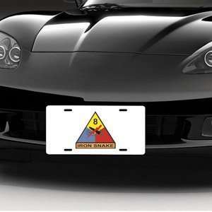  Army 8th Armored Division Iron Snake LICENSE PLATE 