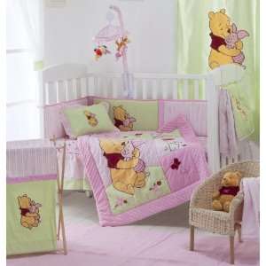 Pink Winnie the Pooh Crib Bedding Collection 4 Pc Crib 