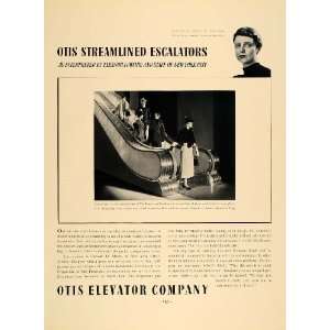  1936 Ad Otis Elevator Company Escalator Transport Eleanor 