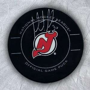  Autographed Martin Brodeur Hockey Puck   Official 