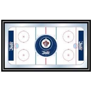  NHL Winnipeg Jets Framed Hockey Rink Mirror Everything 