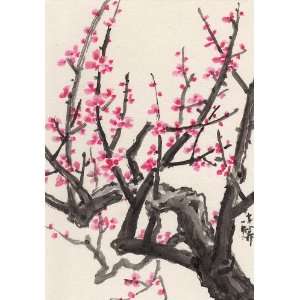  Orig Art ACEO Chinese Watercolor Painting Plum Blossoms 