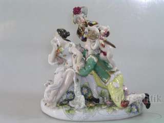 This is a gorgeous porcelain figural group created by the Ludwigsburg 