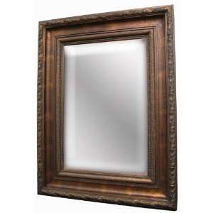   Wood Frame Mirror in Rustic Copper Gold 93148 ACG S