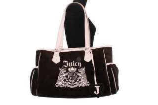 Authentic Juicy Couture Baby Cute Diaper Bag Tote in Brown Velour Mint 