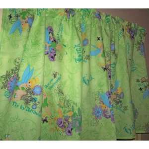  Window Curtain Valance made from Green Tinkerbell so cute 