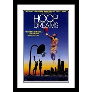  Hoop Dreams 20x26 Framed and Double Matted Movie Poster 