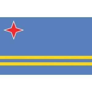  4 ft. x 6 ft. Aruba Flag with Brass Grommets Patio, Lawn 