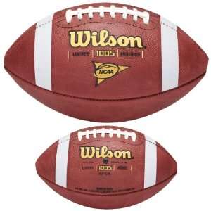 Wilson NCAA 1005 Traditional Game Footballs TAN LEATHER OFFICIAL (SET 