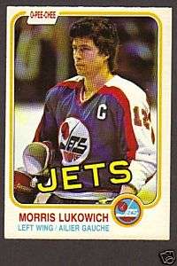 1981 82 OPC Hockey Morris Lukowich #370 Wpg Jets NM/MT  