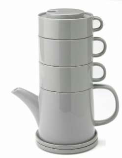   Tea Tower for Two Gift Set, Cool Grey by Yedi 