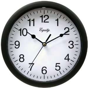    Equity by La Crosse 25013 8 Inch Black Clock