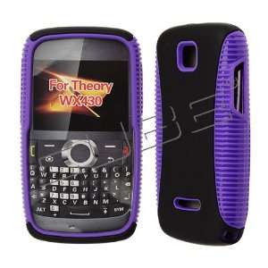 com Motorola WX430 WX 430 Theory Purple with Black Rubber Feel Hybrid 