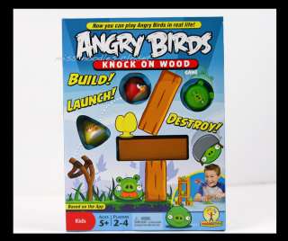 BRAND NEW 2011 Mattel Board Game ANGRY BIRDS Knock On Wood 