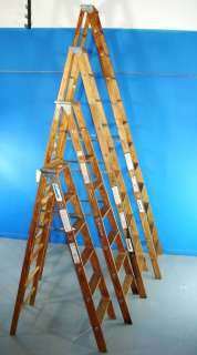 USED 6ft Wooden STEP Ladder LOUISVILLE WERNER JOHNSON  