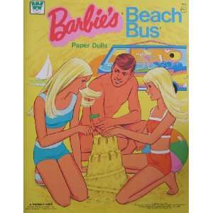   BARBIES BEACH BUS Paper Dolls Book (1976 Whitman) Toys & Games