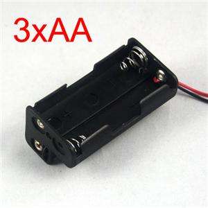 PCS 3 x AA Battery Holder Box 4.5V Case w/ Lead be3aa  