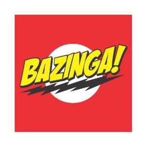 Big Bang Theory Bazinga Vinyl Decal Sticker 4x4 Color