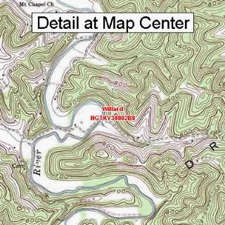  USGS Topographic Quadrangle Map   Willard, Kentucky 