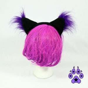 Cosplay CAT RAVE cYbEr Goth Kitty Anime Hat EARS Neko  