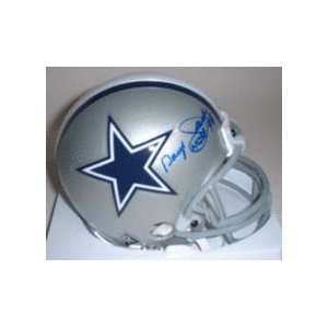Daryl Johnston Autographed Dallas Cowboys Riddell Mini Helmet with 