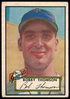 1952 TOPPS ~ #313 ~ BOBBY THOMSON ~ HIGH NUMBER  