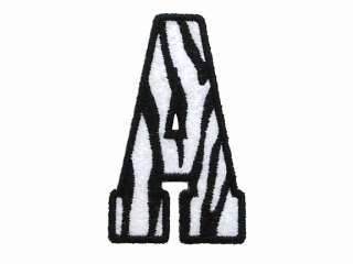   stripe letter iron on felt patch please choose a letter a z close up