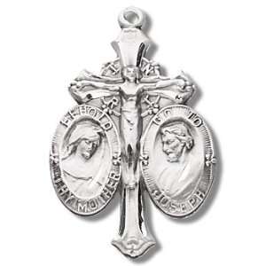  Jesus, Mary, and St. Joseph with 24 Stainless Steel Chain in Gift Box