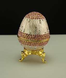 Easter Bunny Egg Retro Swaroski Crystal Jewellery Box  