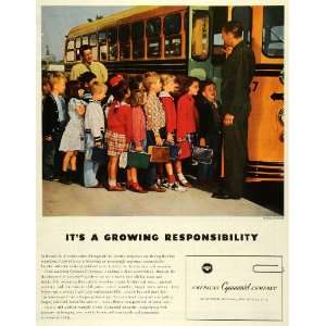   Aerolube Additives Chemical School Bus Children   Original Print Ad