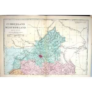   C1884 Cumberland Westmorland Carlisle Wigton England