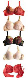 NEW SEXY SHEER LACE Chinese Oriental Floral PUSH UP Bra  