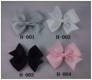 Lot 12 Hair Bows with spikes girls baby 56 colors U pic  