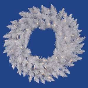  60 Sparkle White Spruce Christmas Wreath w/ 720T 220 LED 