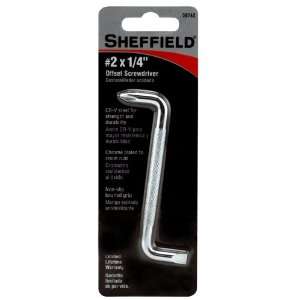  Sheffield Tools 58742 Offset Screwdriver, #2 By 1/4 Inch 