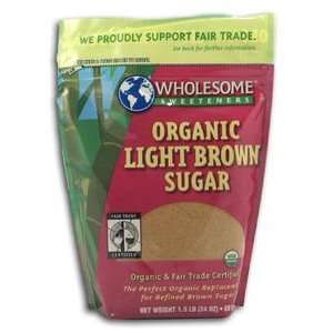 Wholesome Sweeteners Light Brown Sugar Grocery & Gourmet Food