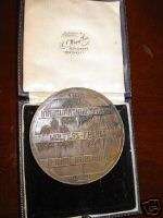 large art nuvo bronze medal Wolfers Freres silversmith  