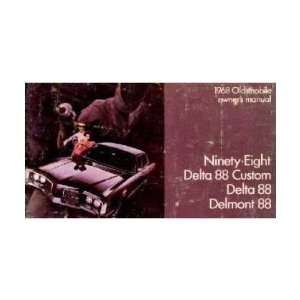  1968 OLDSMOBILE 98 88 CUSTOM DELMONT Owners Manual 