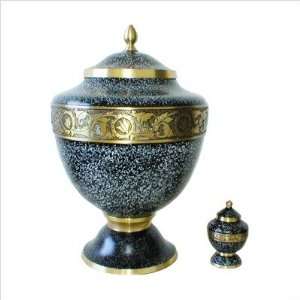    Urnsdirect2u Marbled Chalice Brass Urn, Adult Size 