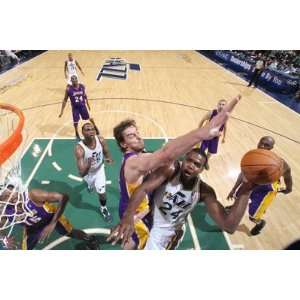  Los Angeles Lakers v Utah Jazz Paul Millsap and Pau Gasol 