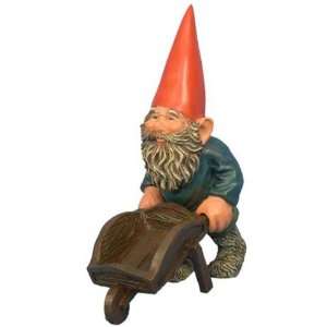   Garden Gnome   Al with Wheelbarrow (Medium) Patio, Lawn & Garden