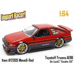   Red and Black Toyota Trueno AE86 164 Scale Die Cast Car Toys & Games