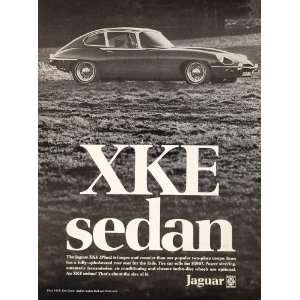 1969 Ad Jaguar XKE 2Plus2 Sedan British Leyland Car   Original Print 