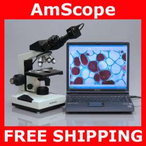 Compound Binocular Microscope 40x 2000x + 1.3 MP Camera 013964502060 