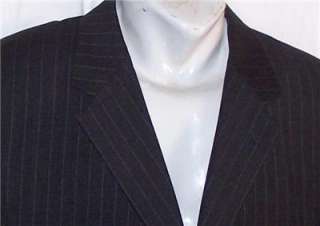 42S Stafford DARK CHARCOAL 100% ITALIAN WOOL sport coat suit blazer 
