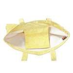 WOMENS NEW YELLOW LARGE CANVAS HATCH BOAT TOTE BAG/BEACH TRAVEL 